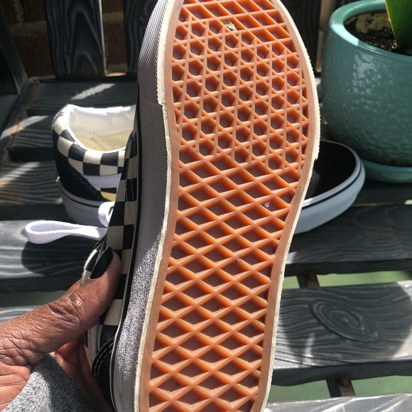 Black and White Checkered Vans - Picture 2 of 8